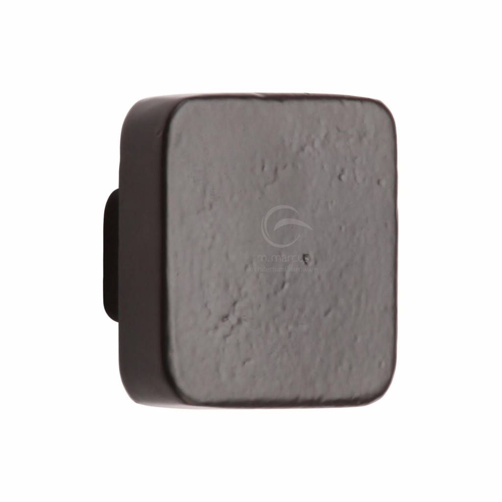 M Marcus Tudor Rustic Black Square Design Cabinet Knob 32 x 32mm & 38 x 38mm sizes available